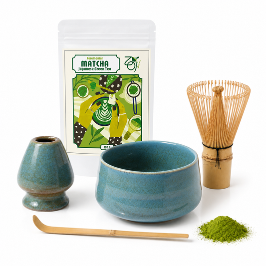 Zen Matcha Set aus Keramik – mit zeremoniellem Matcha