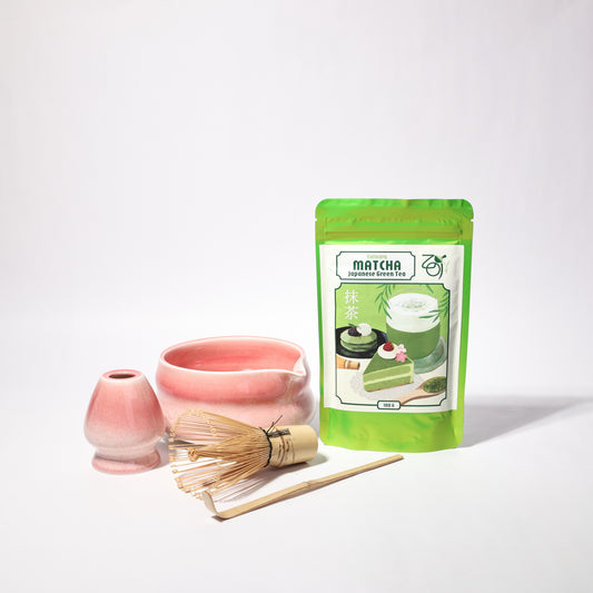 Sakura Keramikset mit kulinarischem Matcha