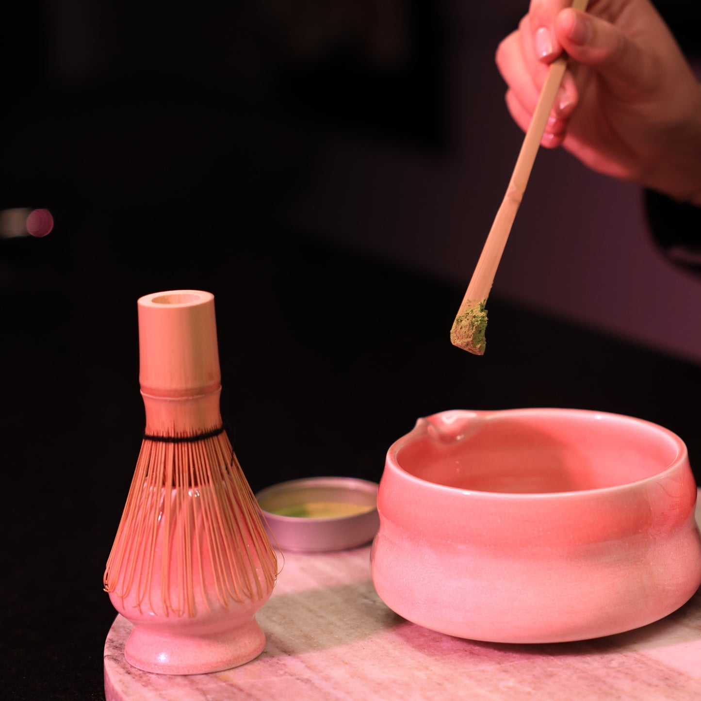 Sakura Keramikset mit kulinarischem Matcha